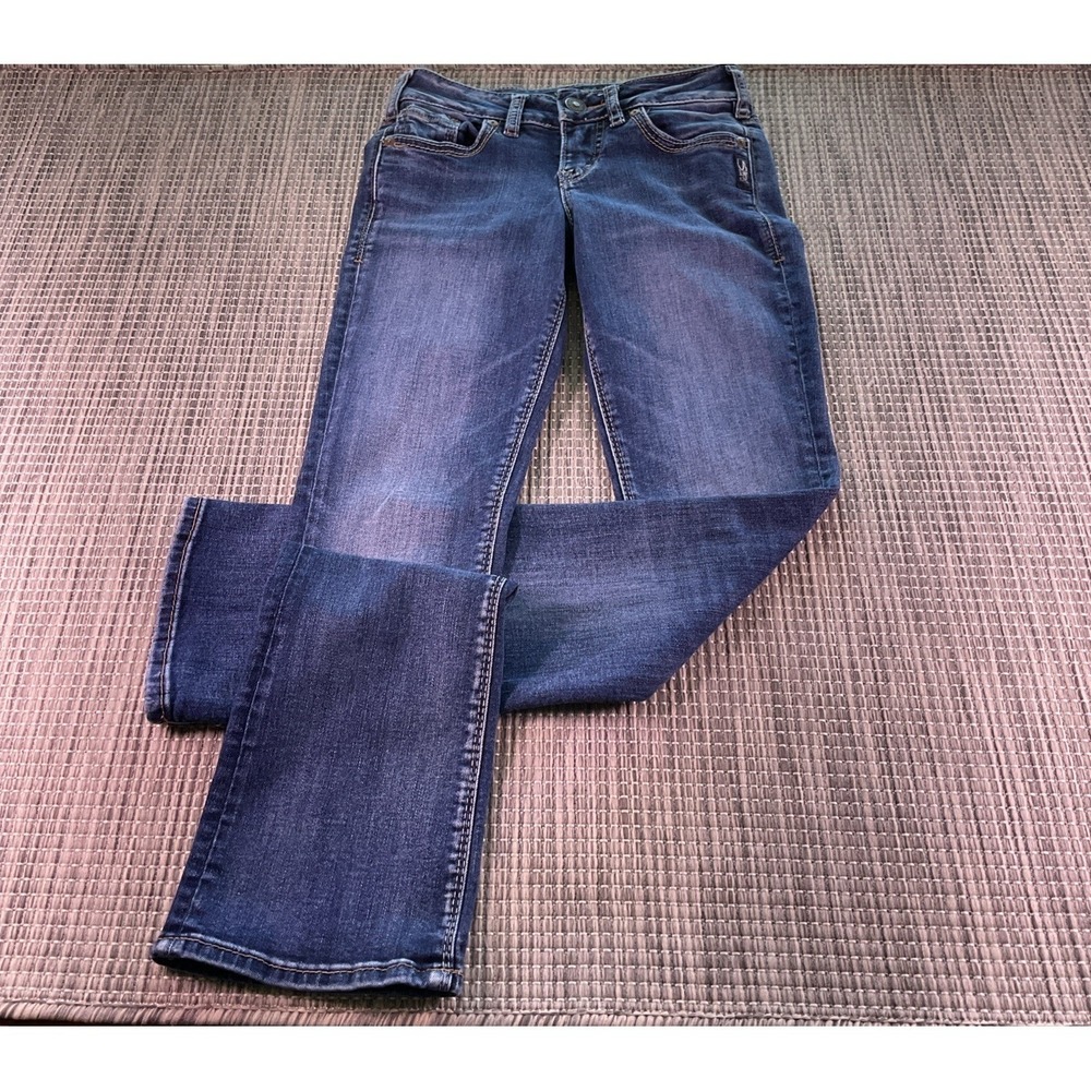 Silver Jeans Co Suki Slim Boot Jeans Dark Wash Blue Denim W24 L31 L93616SSX471